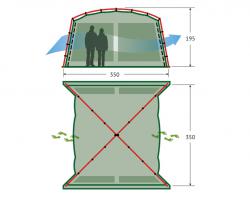 Кемпинговый тент-шатер Alexika China House (sand)-2 Кемпинговый тент-шатер Alexika China House (sand)-2