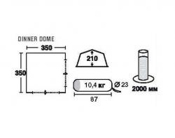 Кемпинговый тент-шатер Trek Planet Dinner Dome (70250)-2 Кемпинговый тент-шатер Trek Planet Dinner Dome (70250)-2