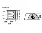 Туристическая палатка Trek Planet Hudson 3-3
