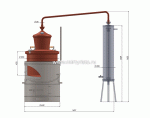 Дистиллятор медный «СПЕЦИАЛИСТ» 100л (без мешалки)-2