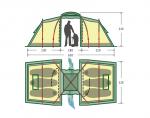 Кемпинговая палатка Alexika Maxima 6 Luxe (green)-2