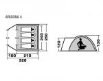 Туристическая палатка Trek Planet Arisona 4 (70174)-3