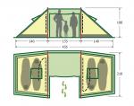 Кемпинговая палатка KSL Atlanta 4 -2