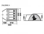Туристическая палатка Trek Planet Palermo 4-5
