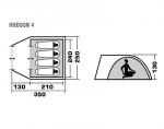Туристическая палатка Trek Planet Hudson 4-3