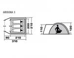 Туристическая палатка Trek Planet Arisona 3-2