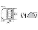 Кемпинговая палатка Trek Planet Indiana 5-3