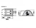 Туристическая палатка Trek Planet Vermont 2-4