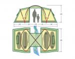 Кемпинговая палатка KSL Macon 4 -2