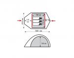 Туристическая палатка Tramp Space 3-2