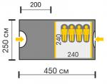 Кемпинговая палатка Talberg Spirit 4-2