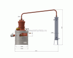 Дистиллятор медный «ПРОФЕССИОНАЛ» 120л-3