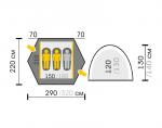 Экстремальная палатка Talberg Space 3-2