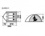 Туристическая палатка Trek Planet Alaska 3-2