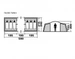 Кемпинговая палатка Trek Planet Toledo Twin 6-2