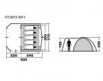 Кемпинговая палатка Trek Planet Atlanta Air 5-5