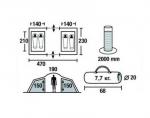 Кемпинговая палатка Green Glade Konda 4-3
