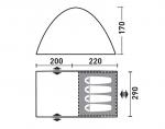 Кемпинговая палатка Greenell Трим 4 -2