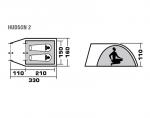 Туристическая палатка Trek Planet Hudson 2-3