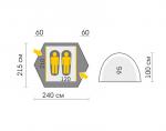 Туристическая палатка Talberg Forest pro 2-2