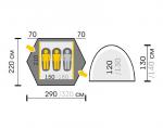 Экстремальная палатка Talberg Space 2-2