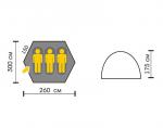 Палатка для зимней рыбалки Talberg Shimano 3-2