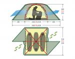 Туристическая палатка Alexika Rondo 3 (green) -2