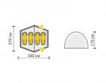 Туристическая палатка Talberg Gamma 4-2