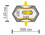 Туристическая палатка Talberg Burton 1-2