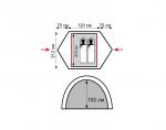 Туристическая палатка Tramp Sirius 3-2