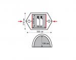 Туристическая палатка Tramp Nishe 3-2