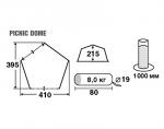 Кемпинговый тент-шатер Trek Planet Picnic Dome 70255-4